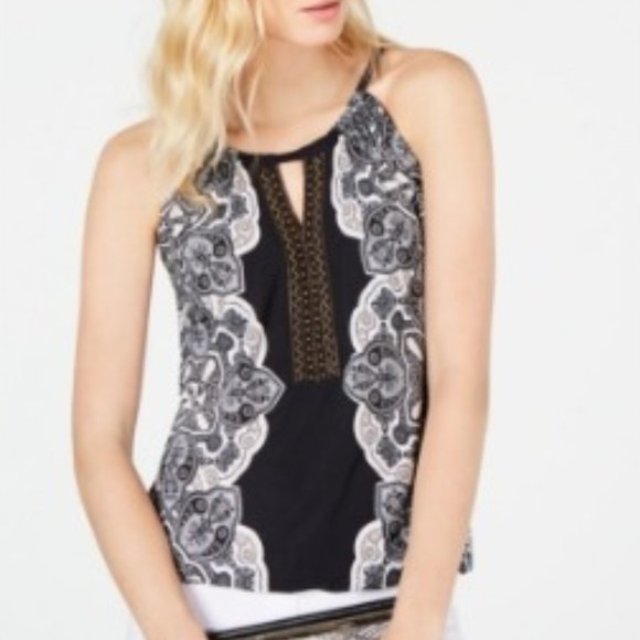 *NEW With TAGS* Inc Embellished Halter Top - Picture 1 of 7